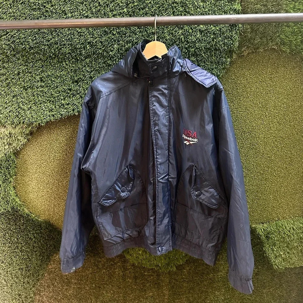 Vintage Reebok USA Zip-up Jacket Large